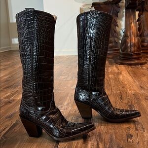 Vintage The Old Gringo Alligator Cowboy Boots